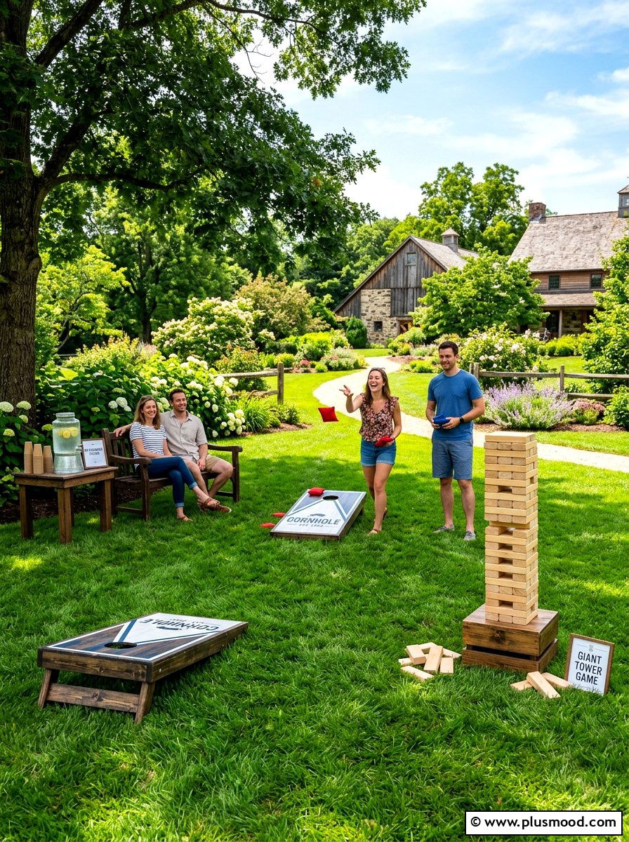 Lawn Game Area - 25 end of summer backyard party ideas
