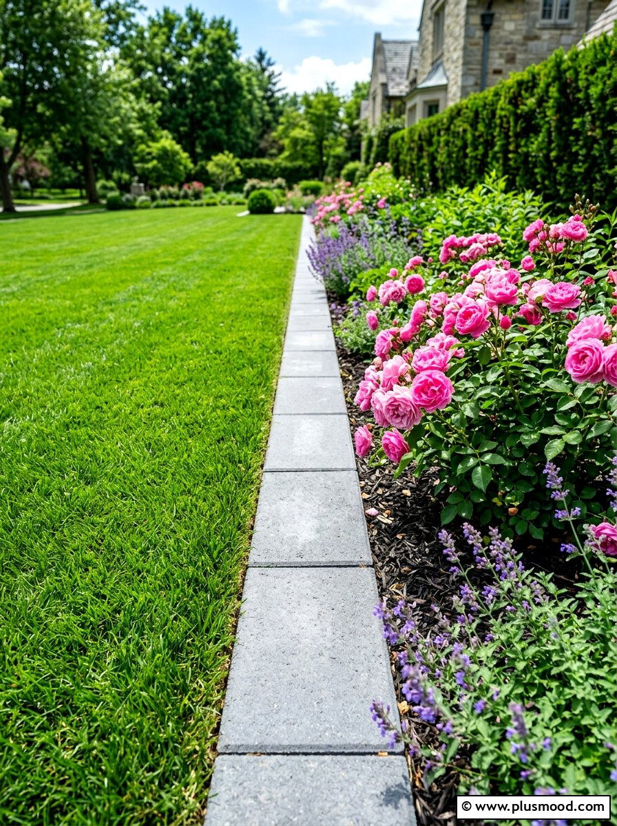 Lawn edging stones - 25 summer cheap curb appeal ideas for summer