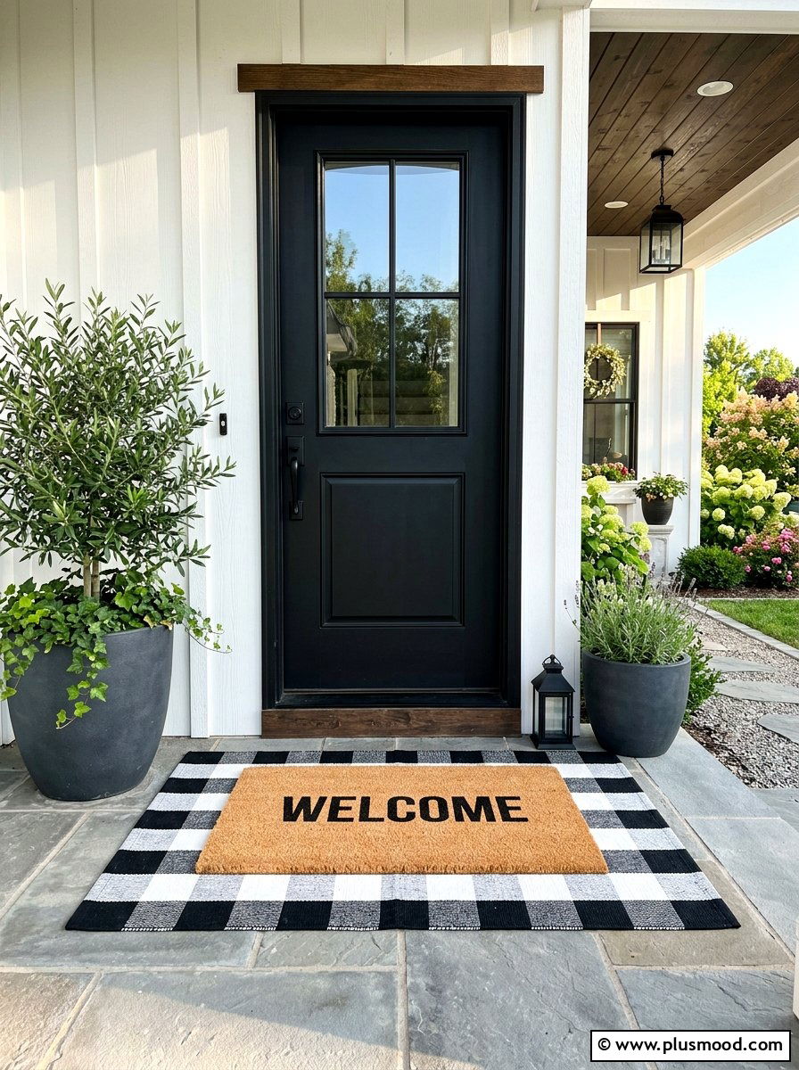 Layered Doormat - 25 viral summer porch ideas