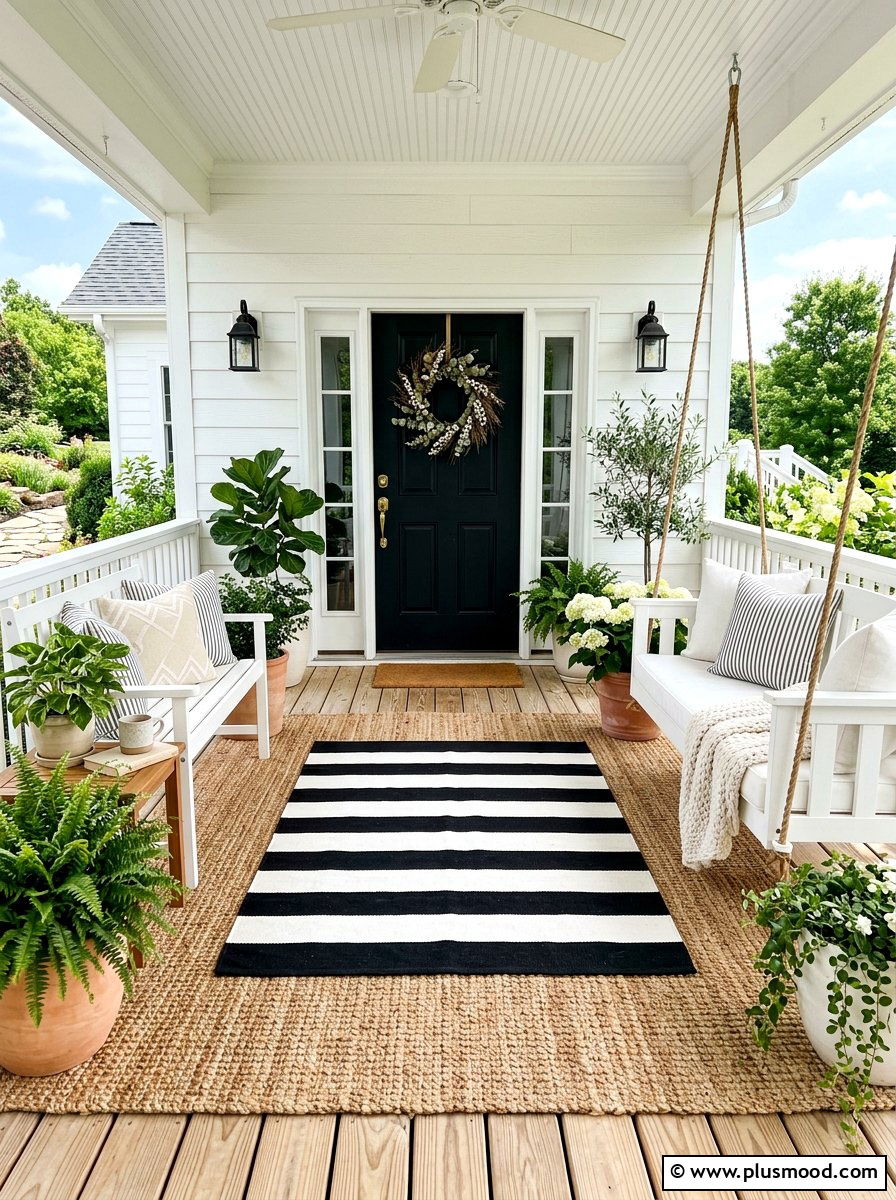 Layered Porch Rug