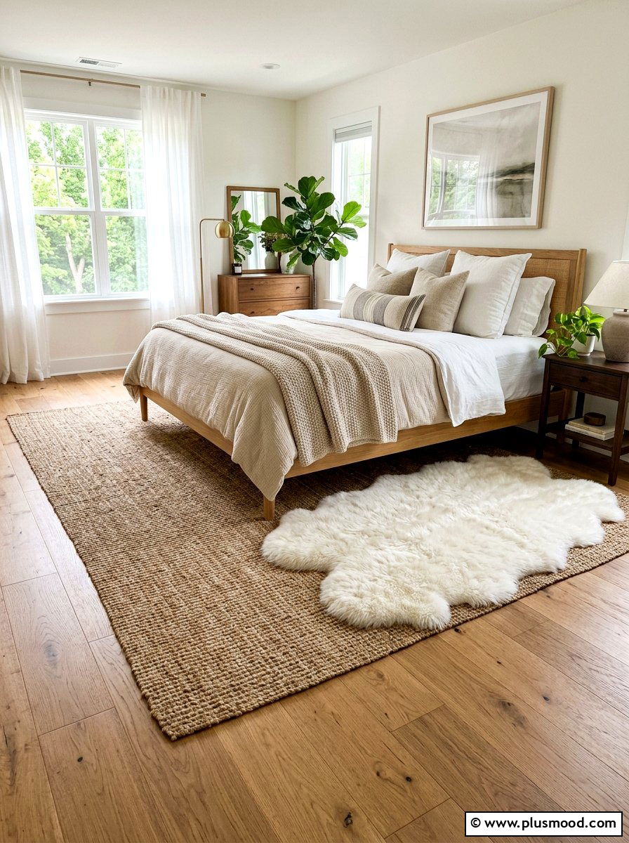 Layered Rug Look - 25 late summer bedroom ideas