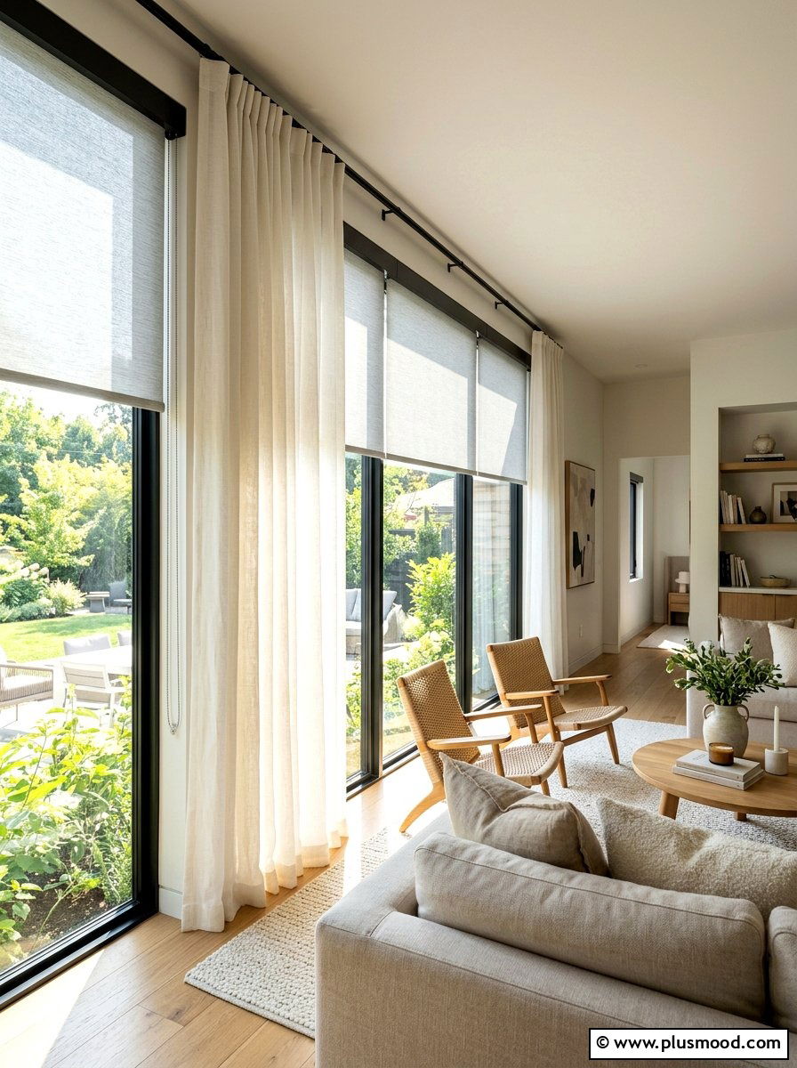 Layered Window Treatments - 25 summer breezy window treatment ideas