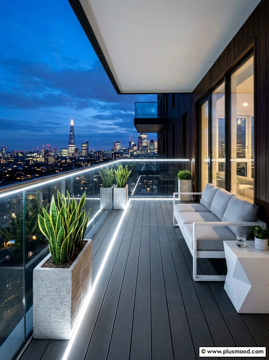 Led Strip Lights For Balcony Floor - 25 summer balcony lighting ideas