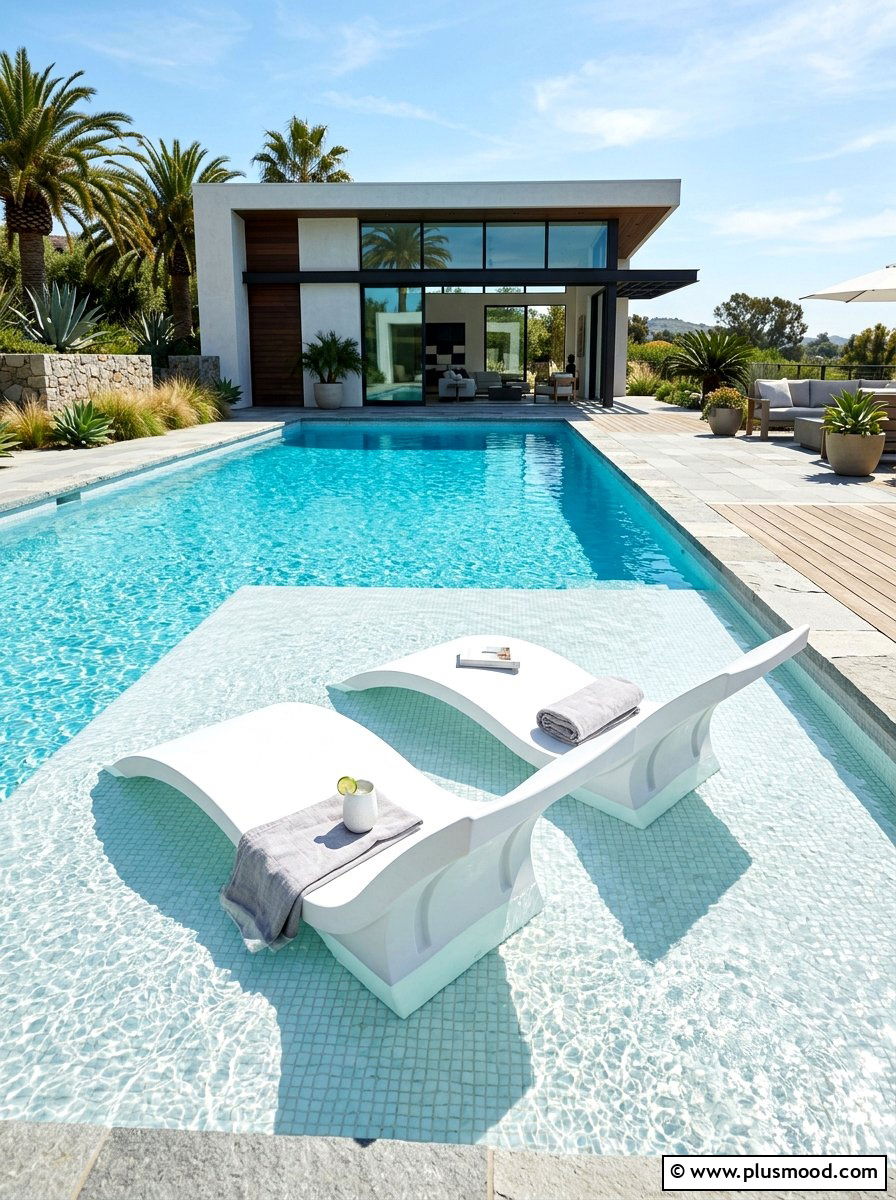Ledge Lounger - 25 summer poolside seating ideas
