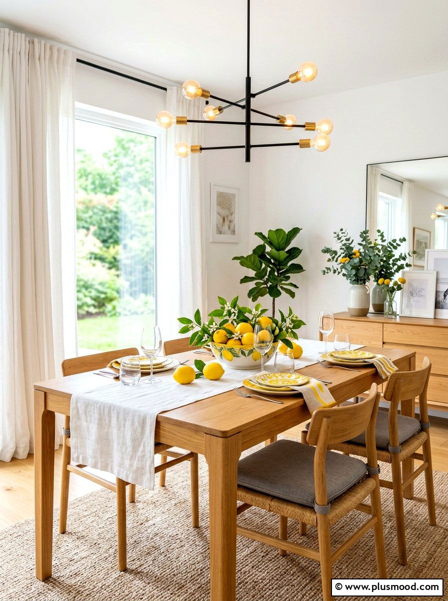 Lemon Fruit Bowl - 25 summer centerpiece ideas for dining table
