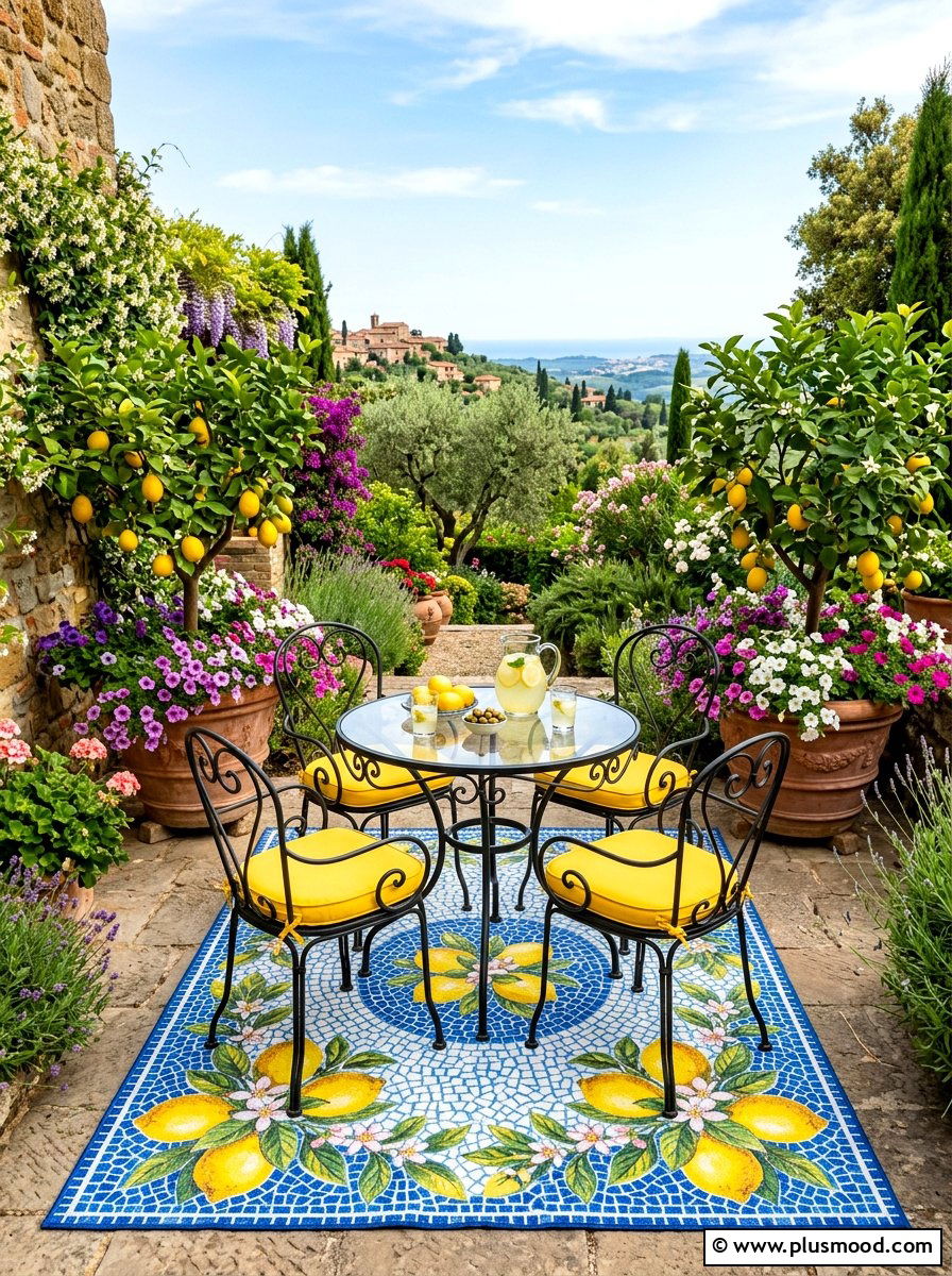 Lemon Garden Terrace - 25 late summer lemon decor ideas