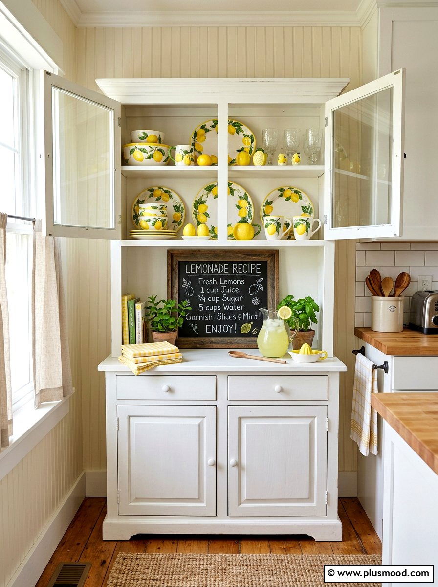 Lemon Kitchen Corner - 25 late summer lemon decor ideas