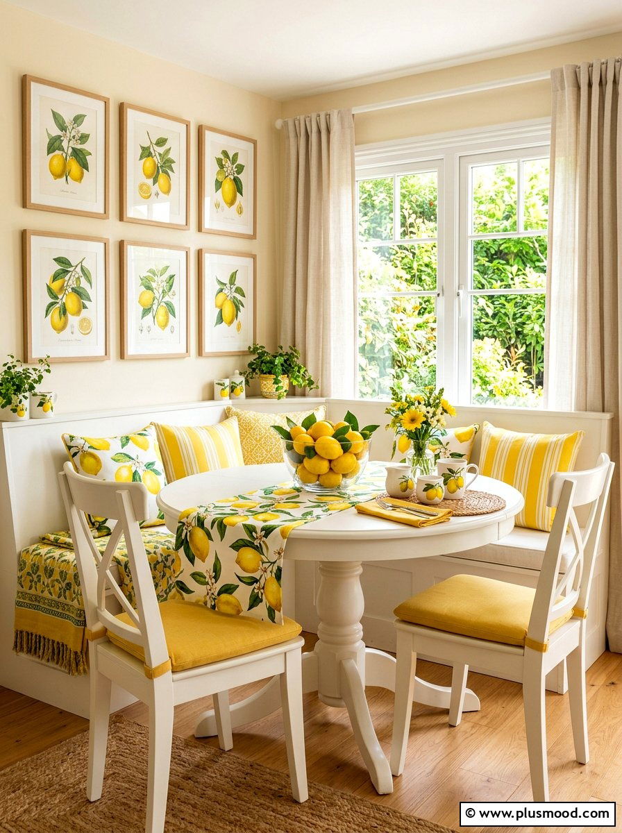 Lemon Kitchen Decor - 25 summer picnic style kitchen decor ideas