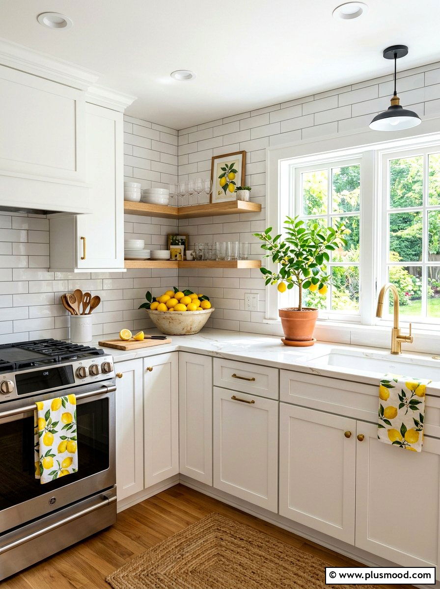 Lemon Kitchen Decor - 25 summer small kitchen decor ideas