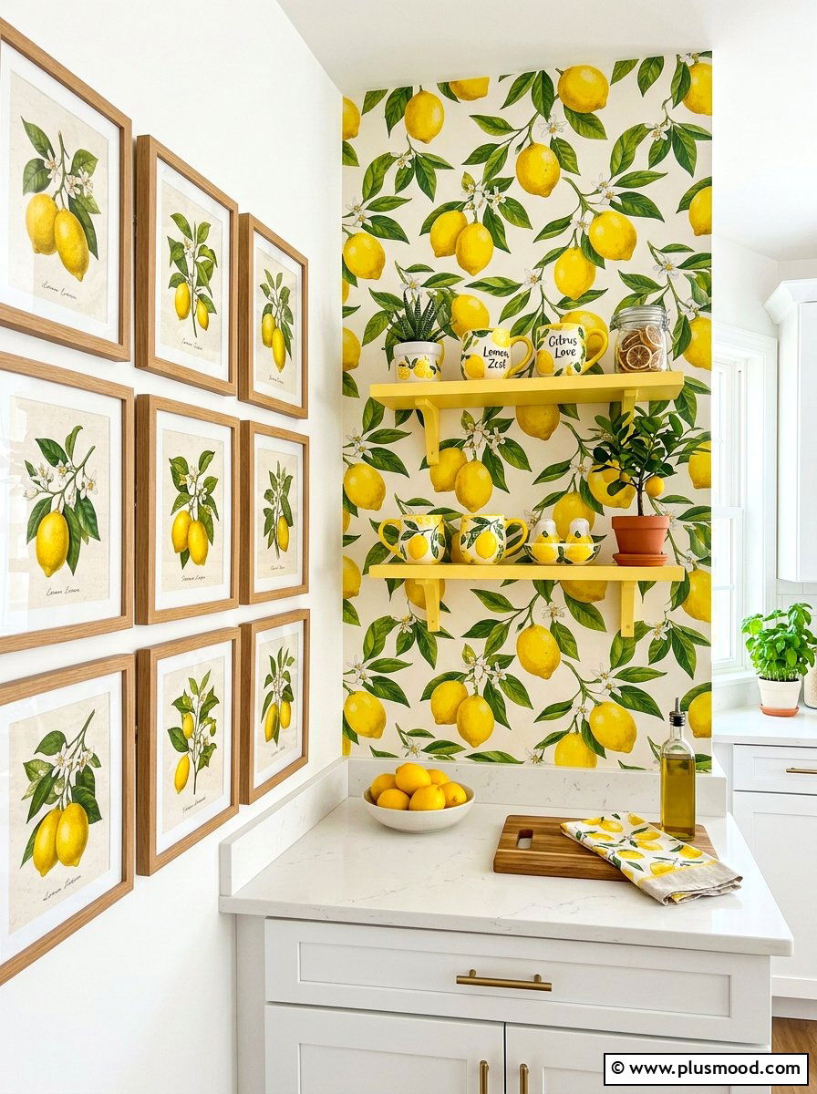 Lemon Kitchen Walls - 25 late summer lemon decor ideas