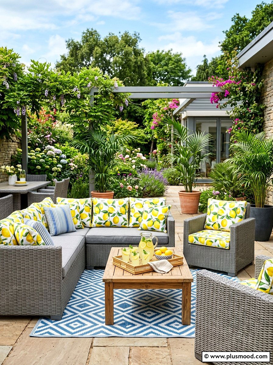 Lemon Outdoor Patio Furniture - 25 summer decor ideas with lemons