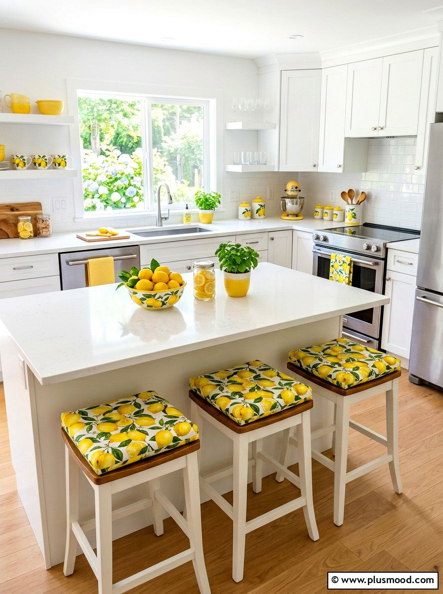 Lemon Print Accessories - 25 easy summer home ideas