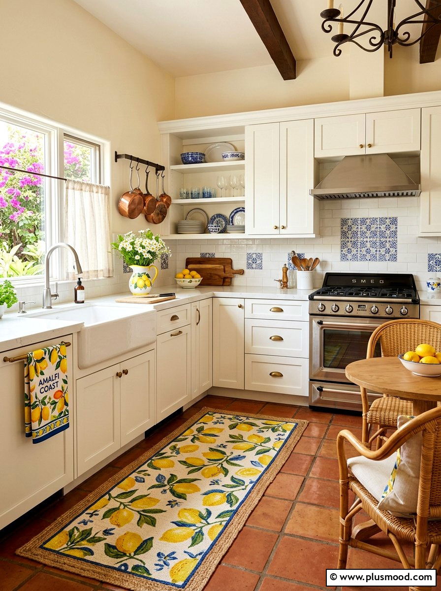 Lemon Print Kitchen Decor
