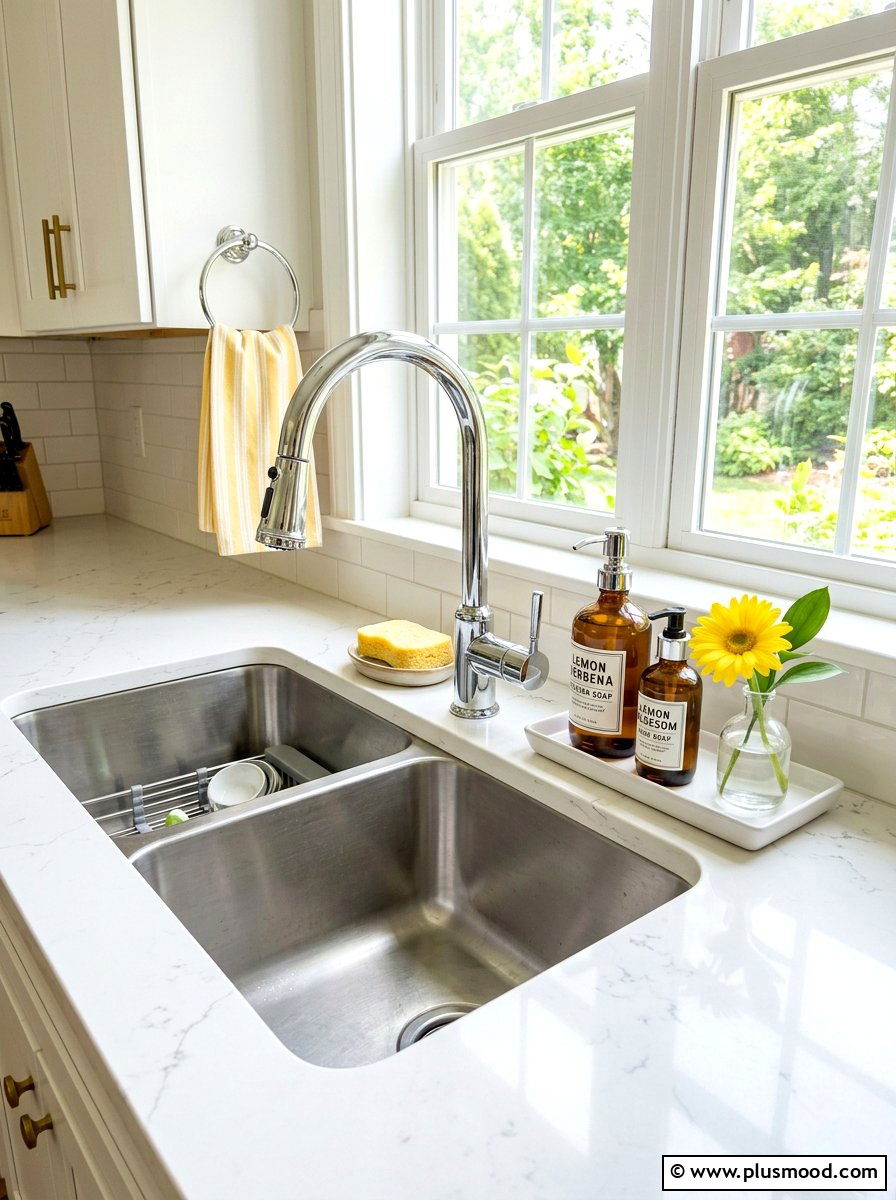 Lemon Scented Soap Station - 25 summer kitchen decor ideas with lemons