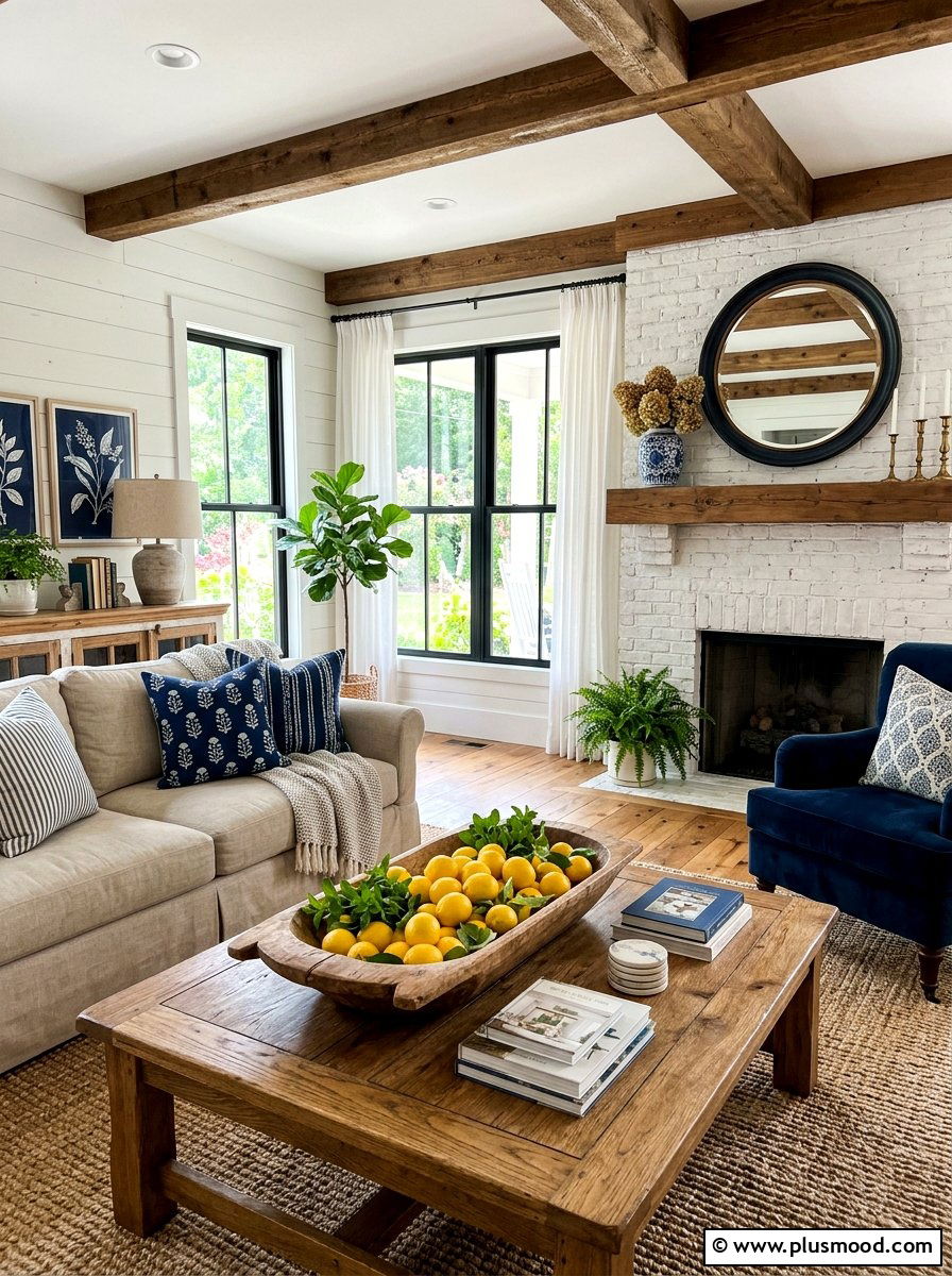 Lemon Summer Centerpiece - 25 summer centerpiece ideas for living room
