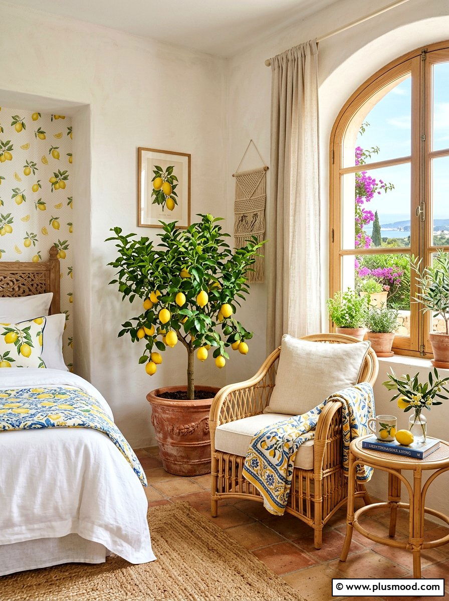 Lemon Tree Bedroom Decor - 25 summer lemon bedroom decor ideas