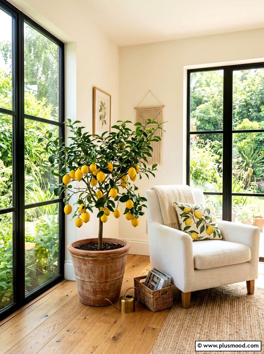 Lemon Tree Indoor Plant - 25 summer lemon theme decor ideas