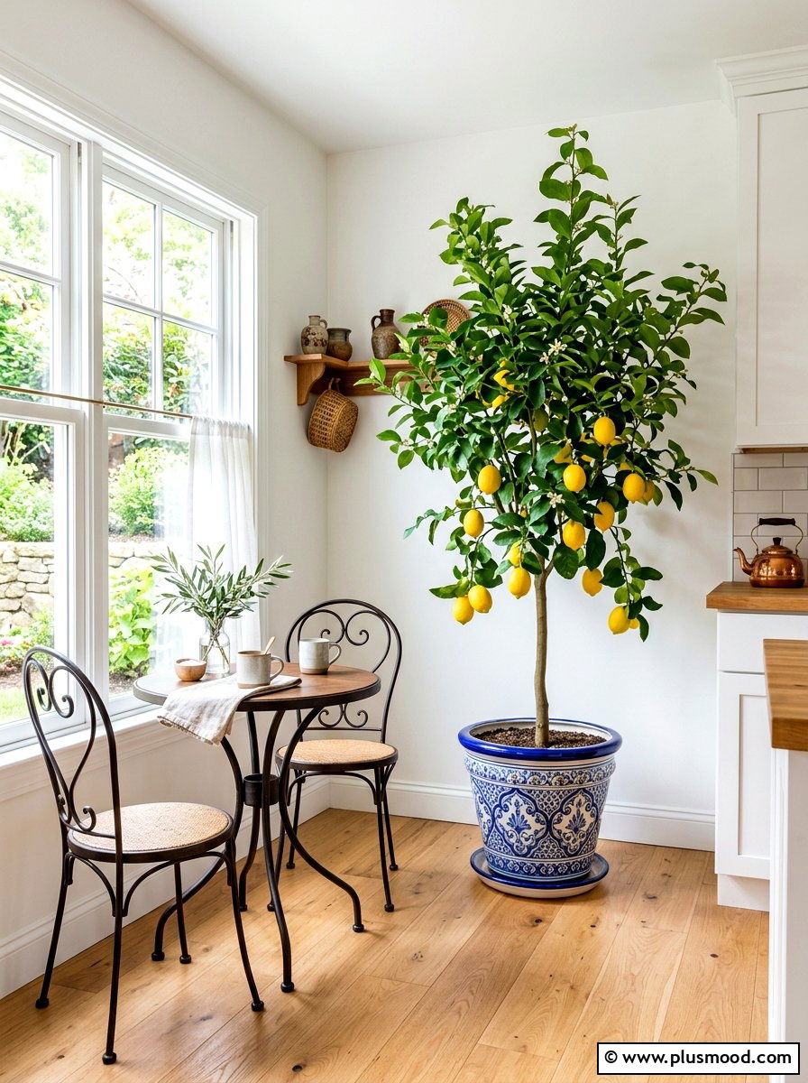 Lemon Tree Potted Plant - 25 summer decor ideas with lemons
