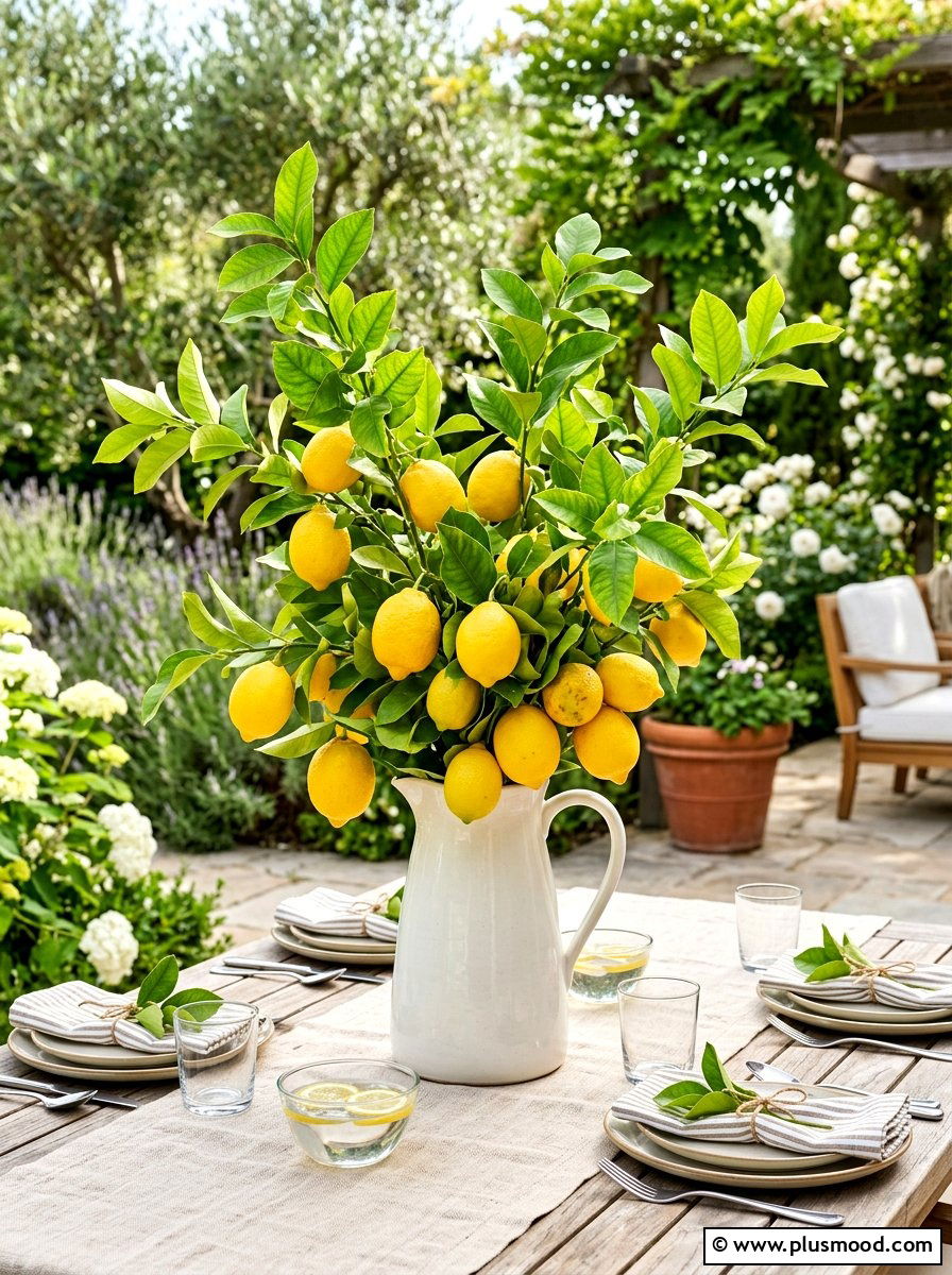 Lemon branch centerpiece