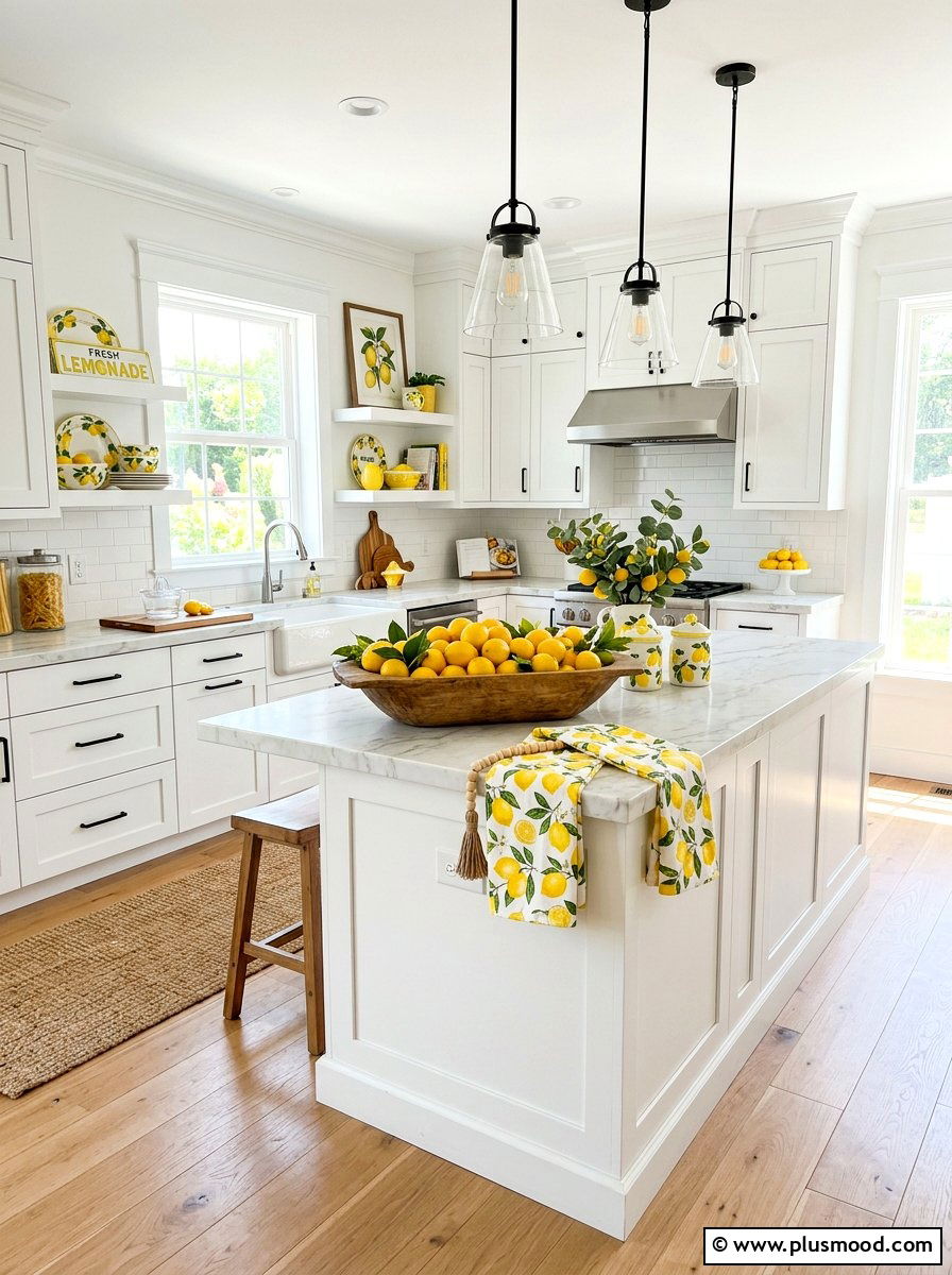 Lemon kitchen decor - 25 summer kitchen decor ideas