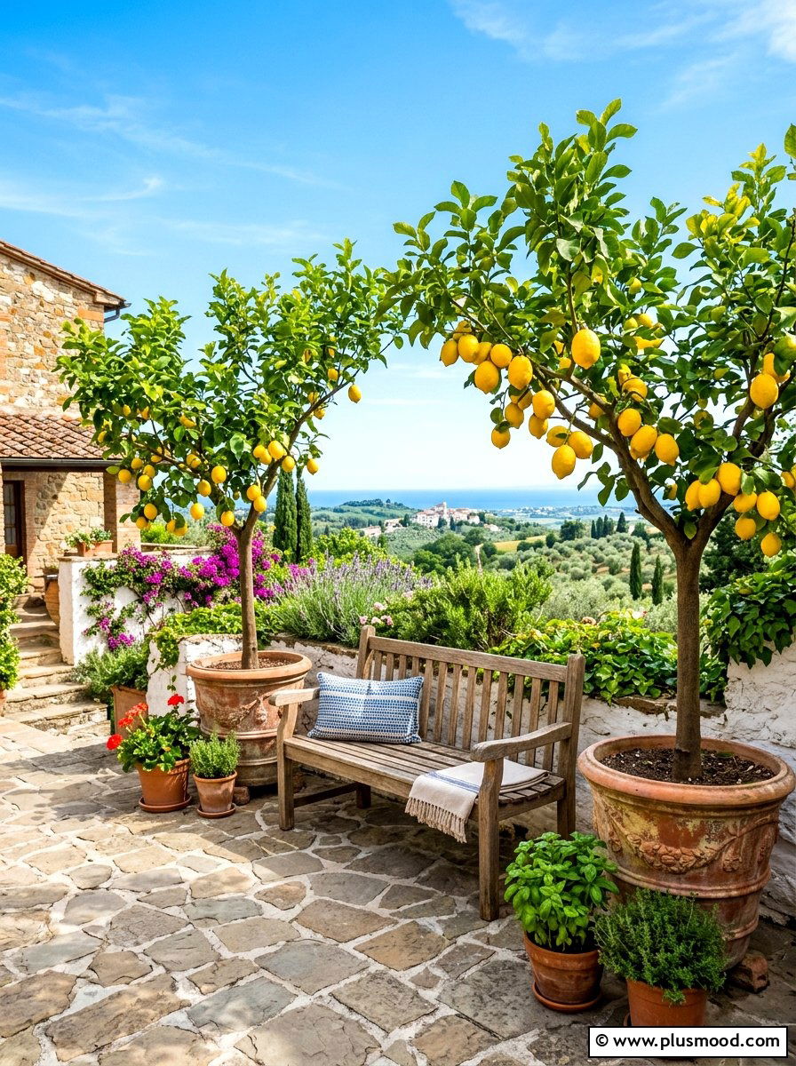 Lemon tree patio - 25 summer citrus home decor ideas