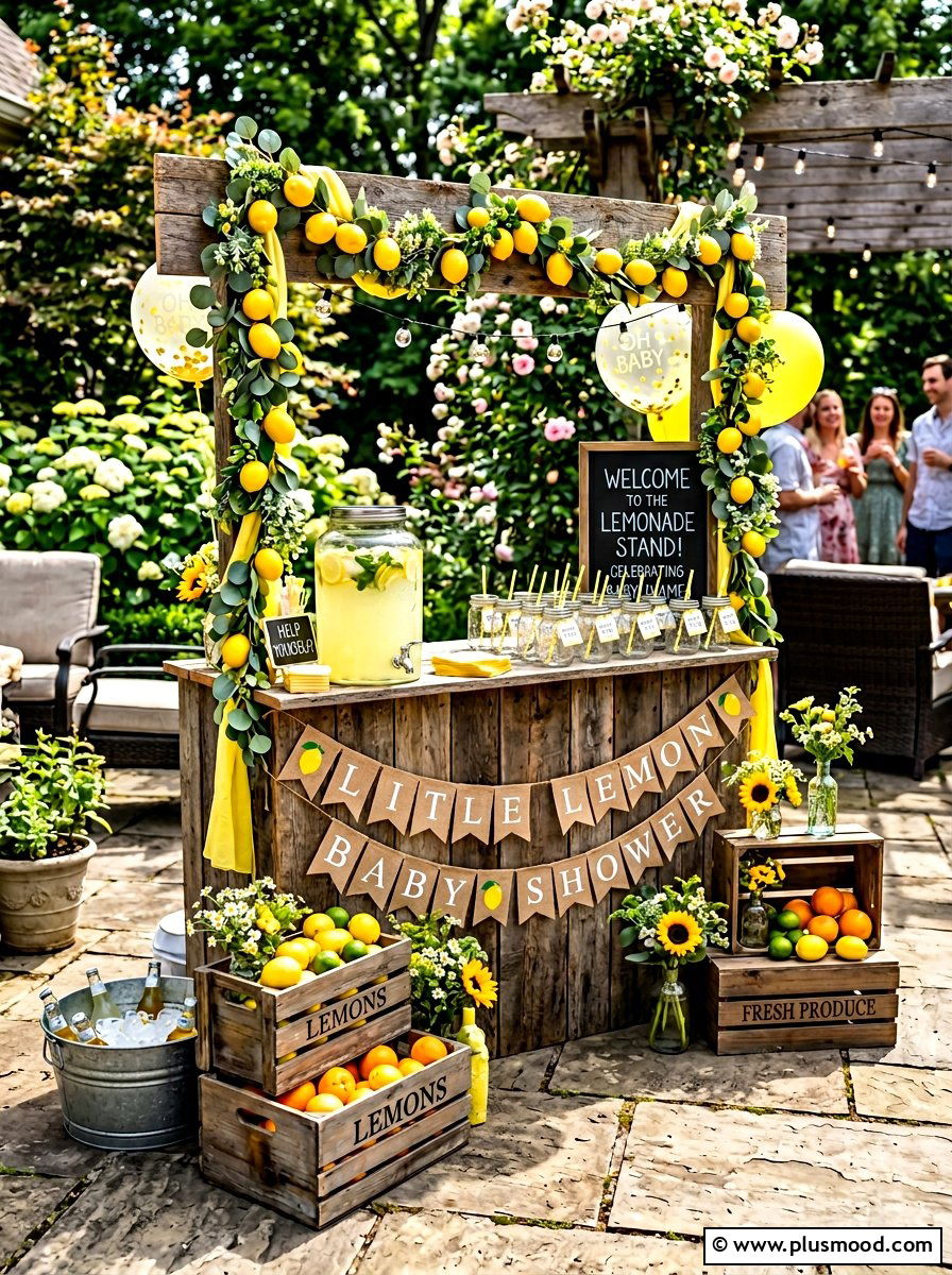 Lemonade Stand Baby Shower - 25 summer outdoor baby shower ideas