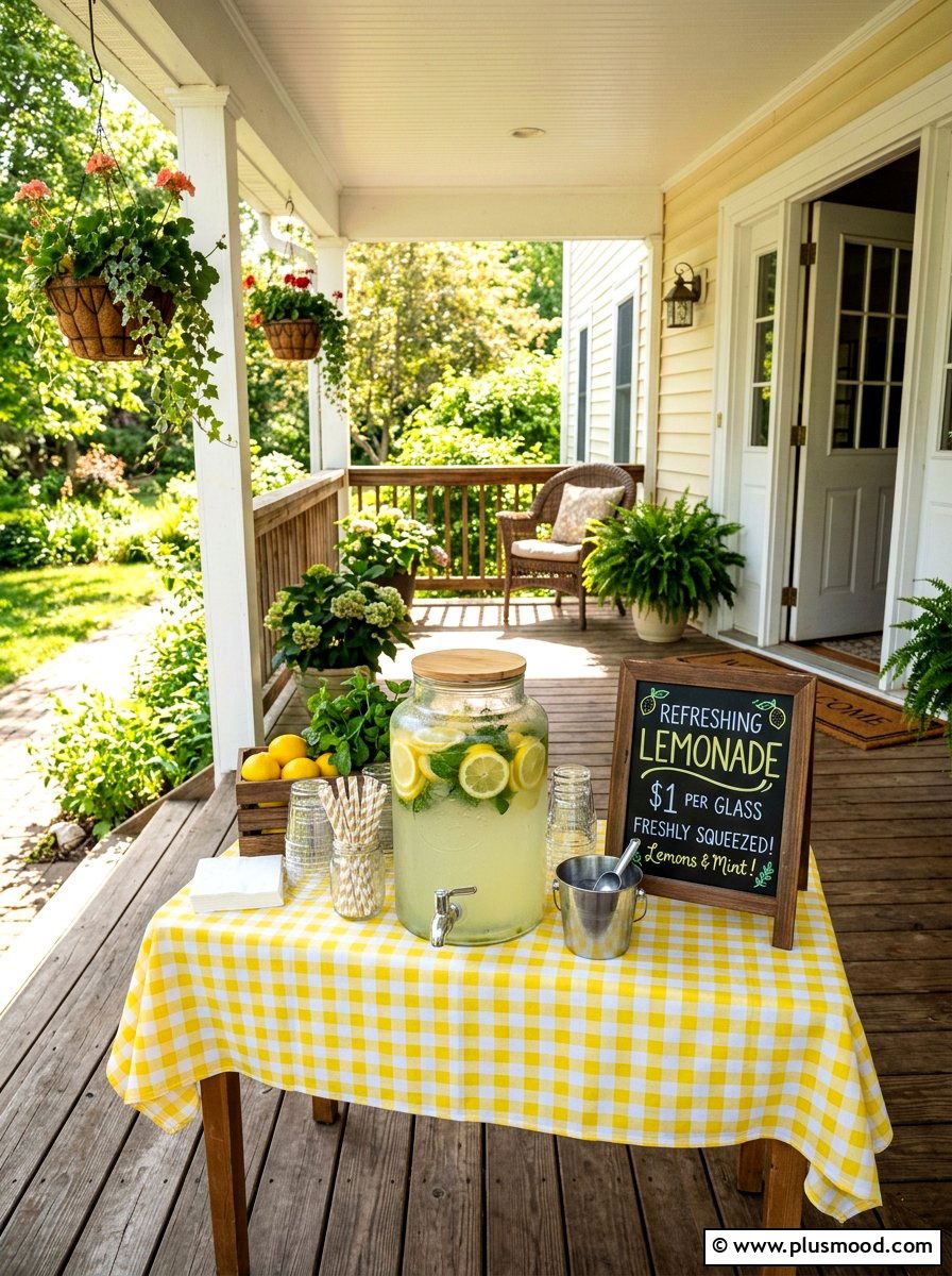Lemonade Stand - 25 summer porch party ideas