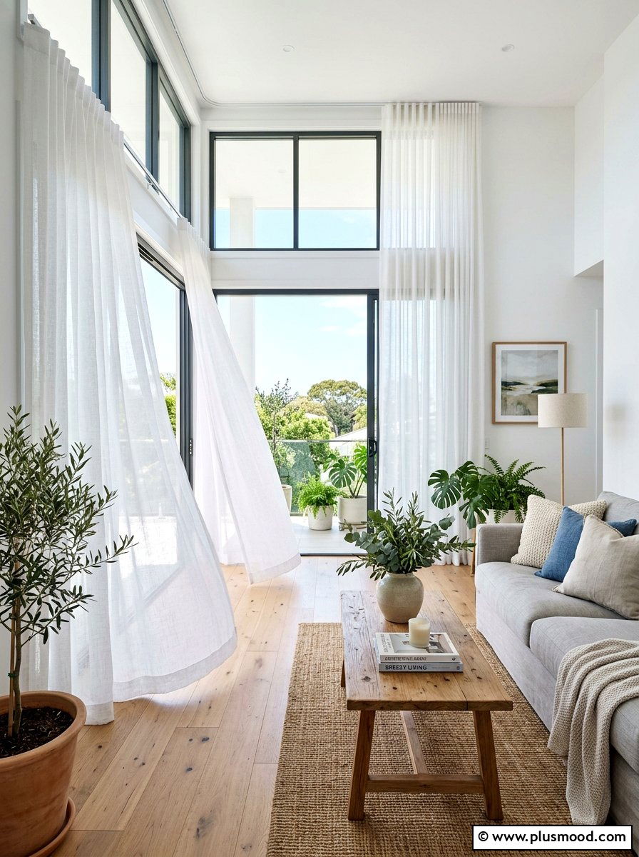 Light Breezy Curtains Living Room - 25 summer living room ideas