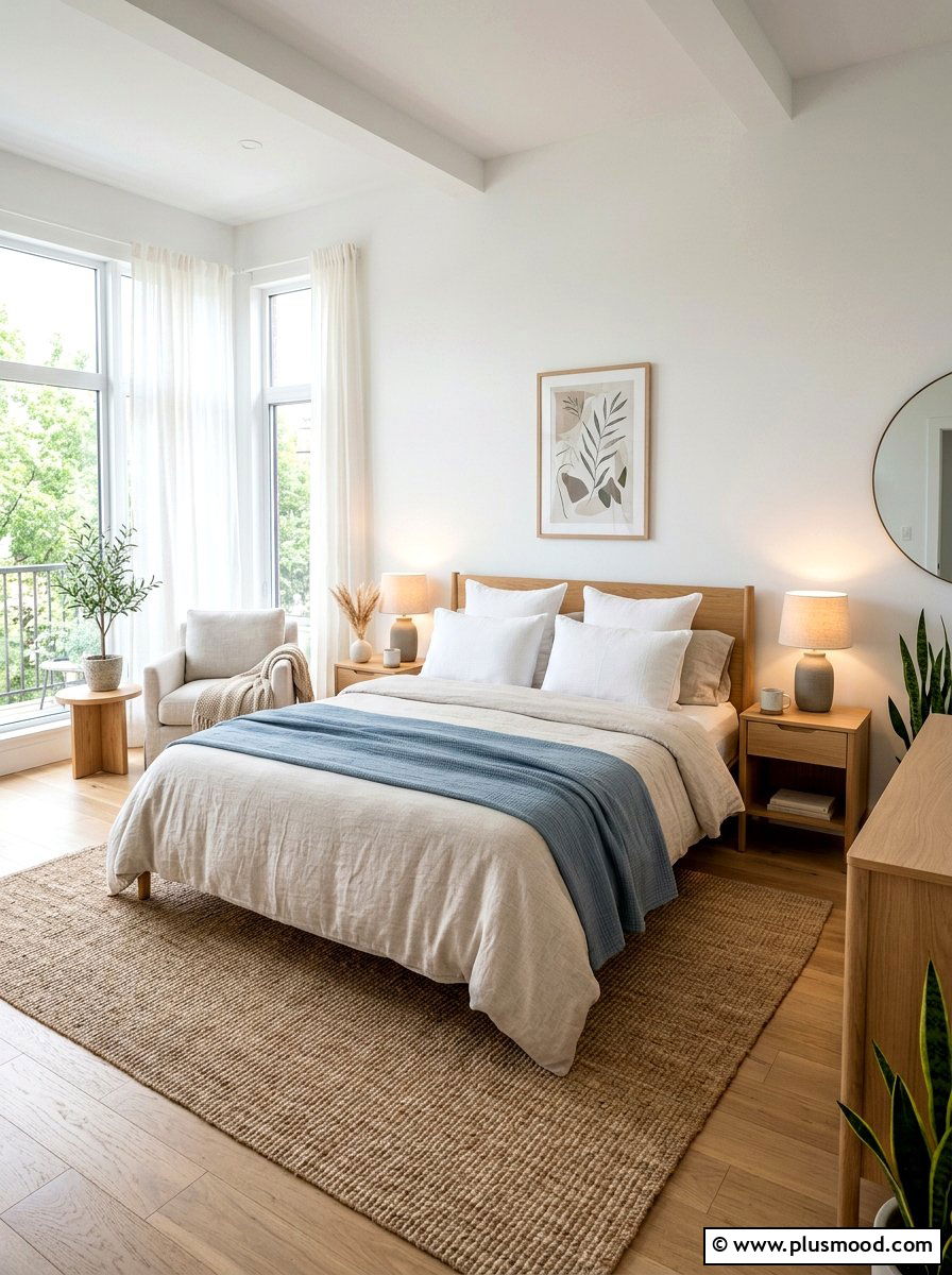 Light Linen Bedding - 25 warm weather transition decor ideas