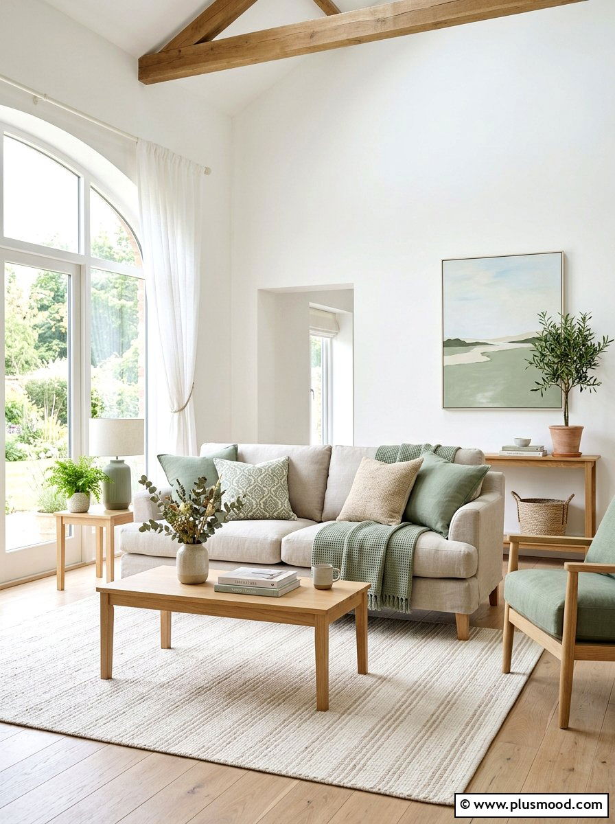 Light Linen Living Room - 25 summer living room decor ideas