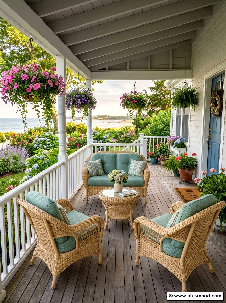 Light Natural Wicker Furniture - 25 summer patio ideas with wicker furniture