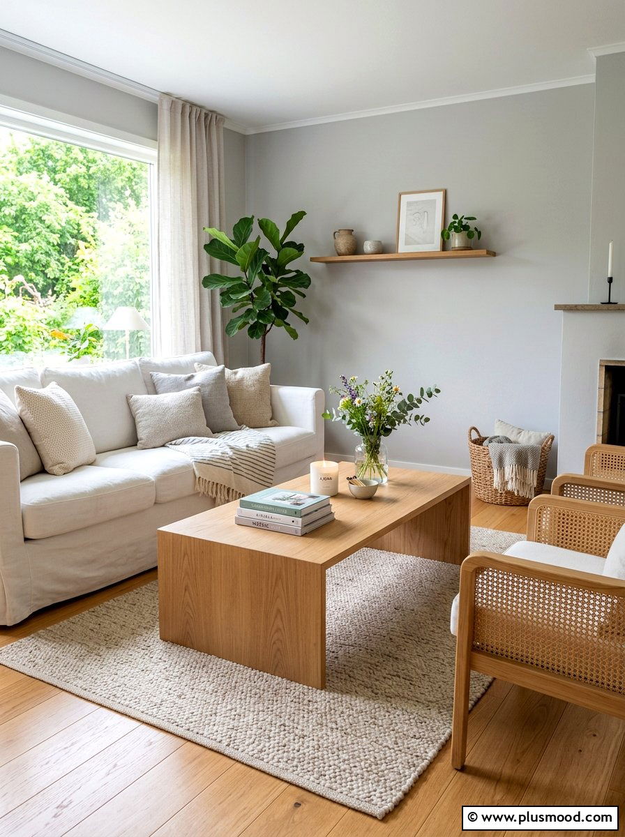 Light Oak Coffee Table - 25 summer casual elegant decor ideas