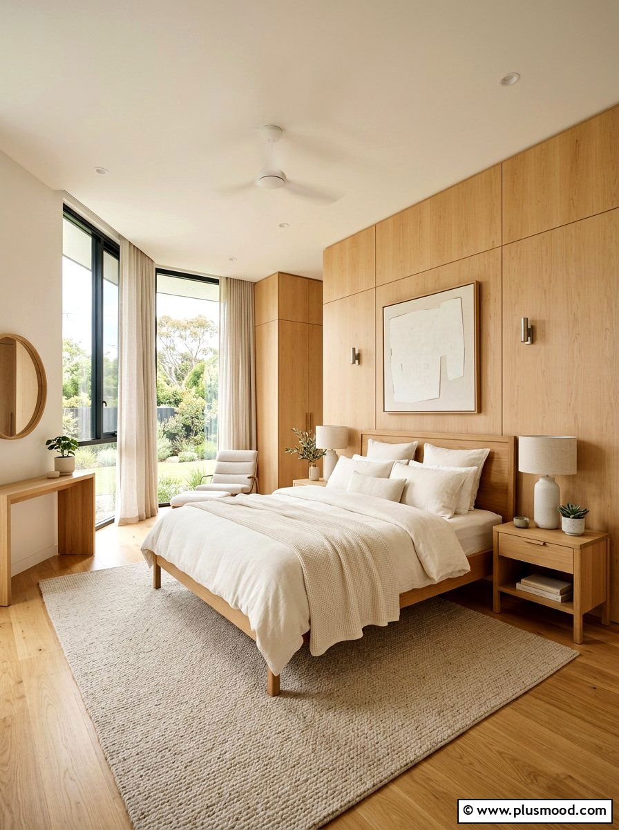 Light Wood Bedroom - 25 neutral summer bedroom ideas