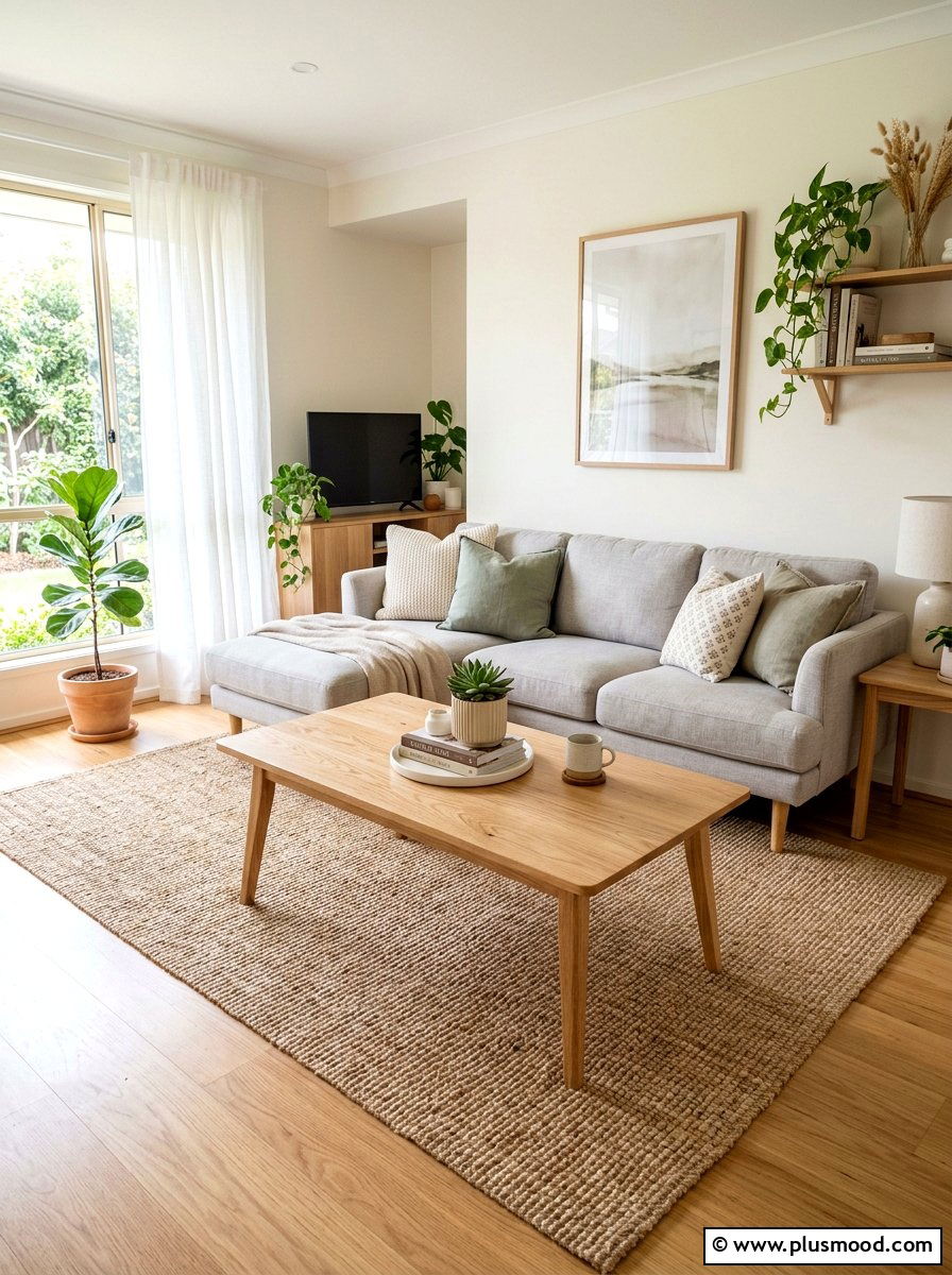 Light Wood Coffee Table - 25 summer home refresh ideas