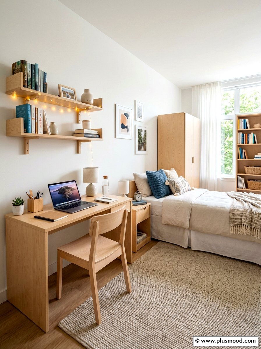 Light Wood Dorm Furniture - 25 summer dorm room ideas