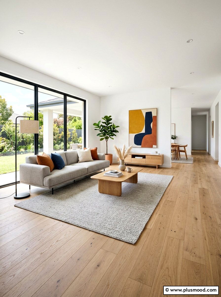 Light Wood Flooring - 25 airy summer living room ideas