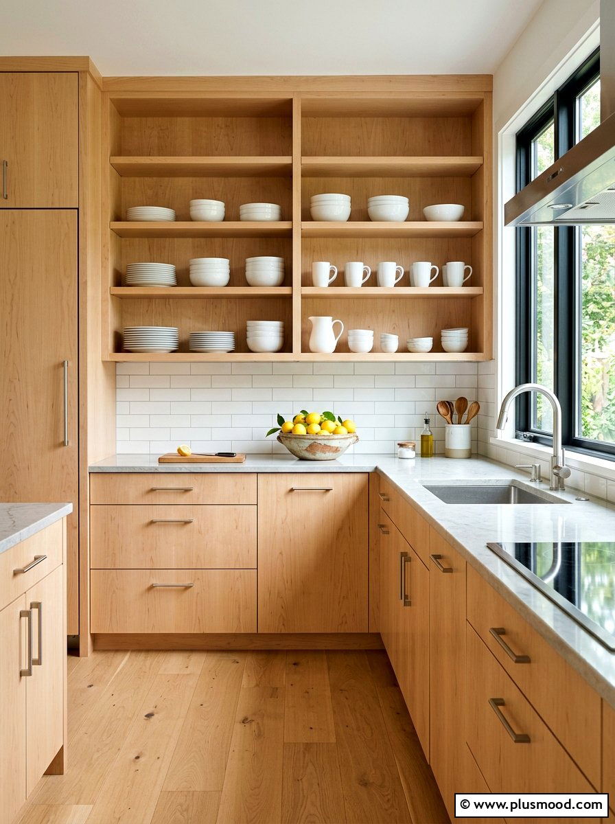 Light Wood Kitchen - 25 cozy summer home ideas