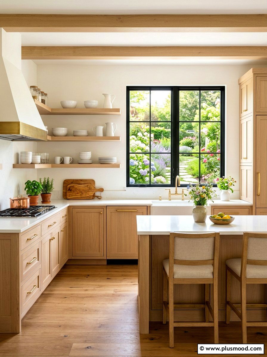Light Wood Summer Kitchen - 25 light and airy summer decor ideas