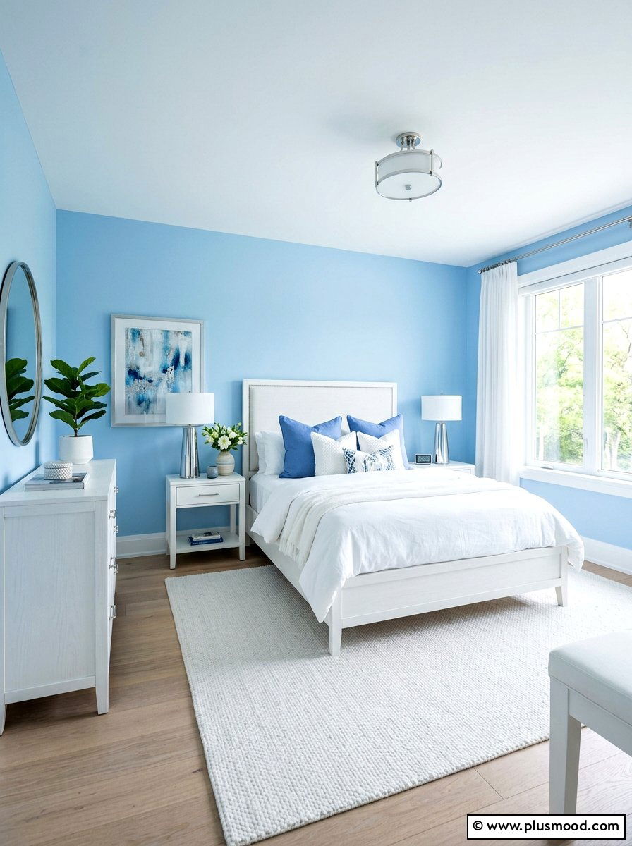 Light blue bedroom 1 - 25 summer teen bedroom ideas