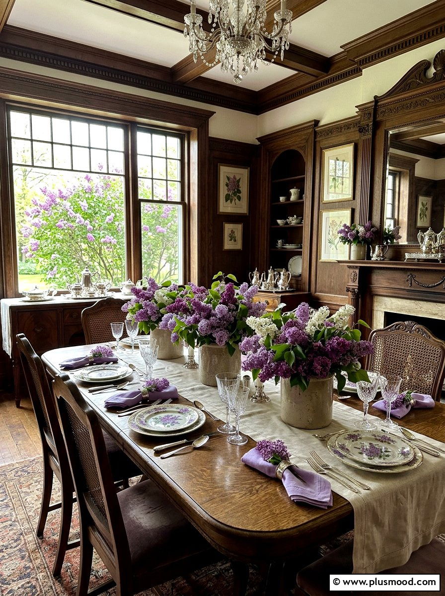 Lilac Scented Table - 25 summer floral table decor ideas