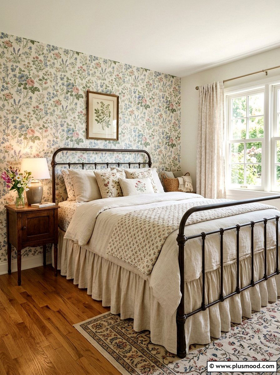 Linen Bed Skirt - 25 summer linen decor ideas