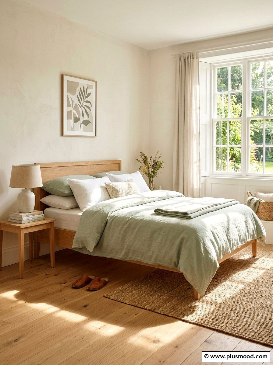 Linen Bedding - 25 simple summer home decor ideas