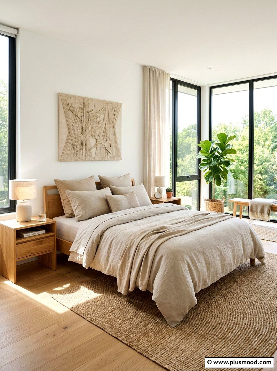 Linen Bedding - 25 summer home makeover ideas