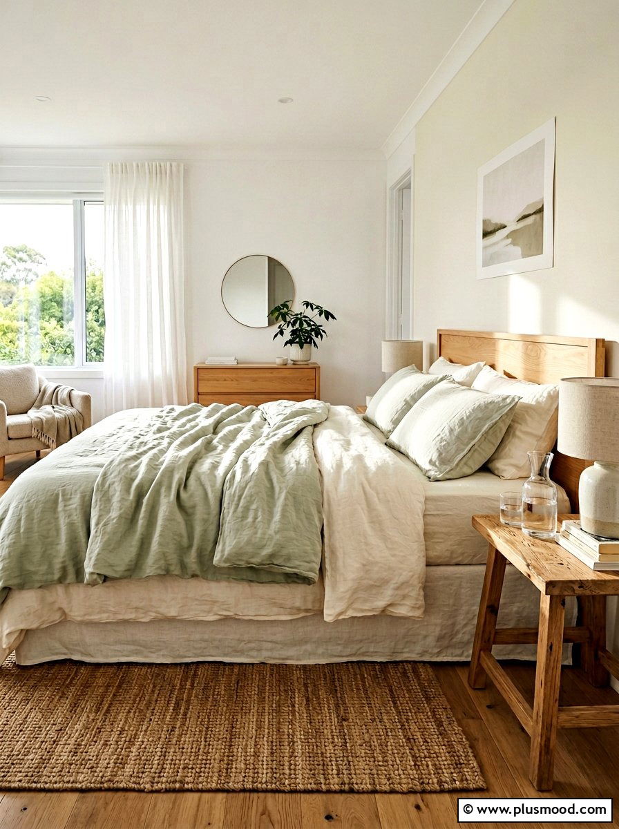 Linen Bedding Set - 25 summer interior decor ideas