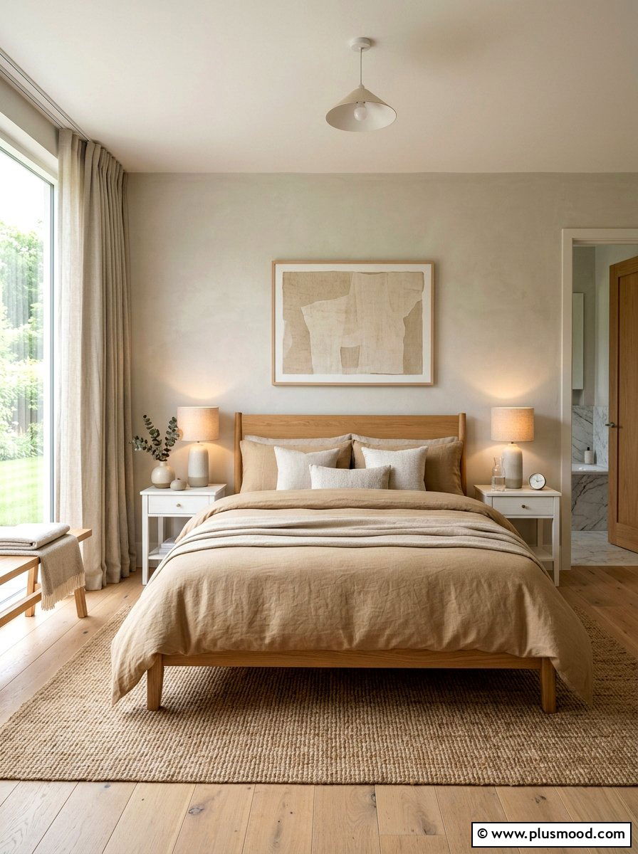 Linen Bedding Set - 25 summer neutral decor ideas