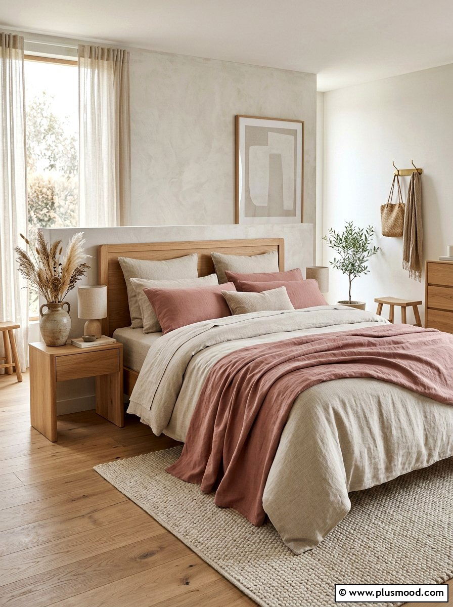 Linen Bedding Suite - 25 summer room decor ideas