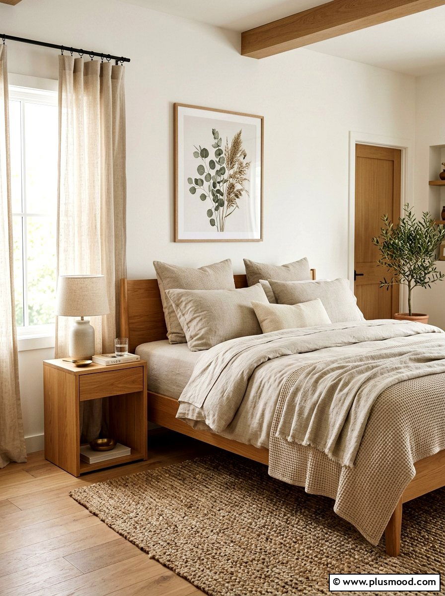 Linen Bedroom - 25 early summer decor ideas
