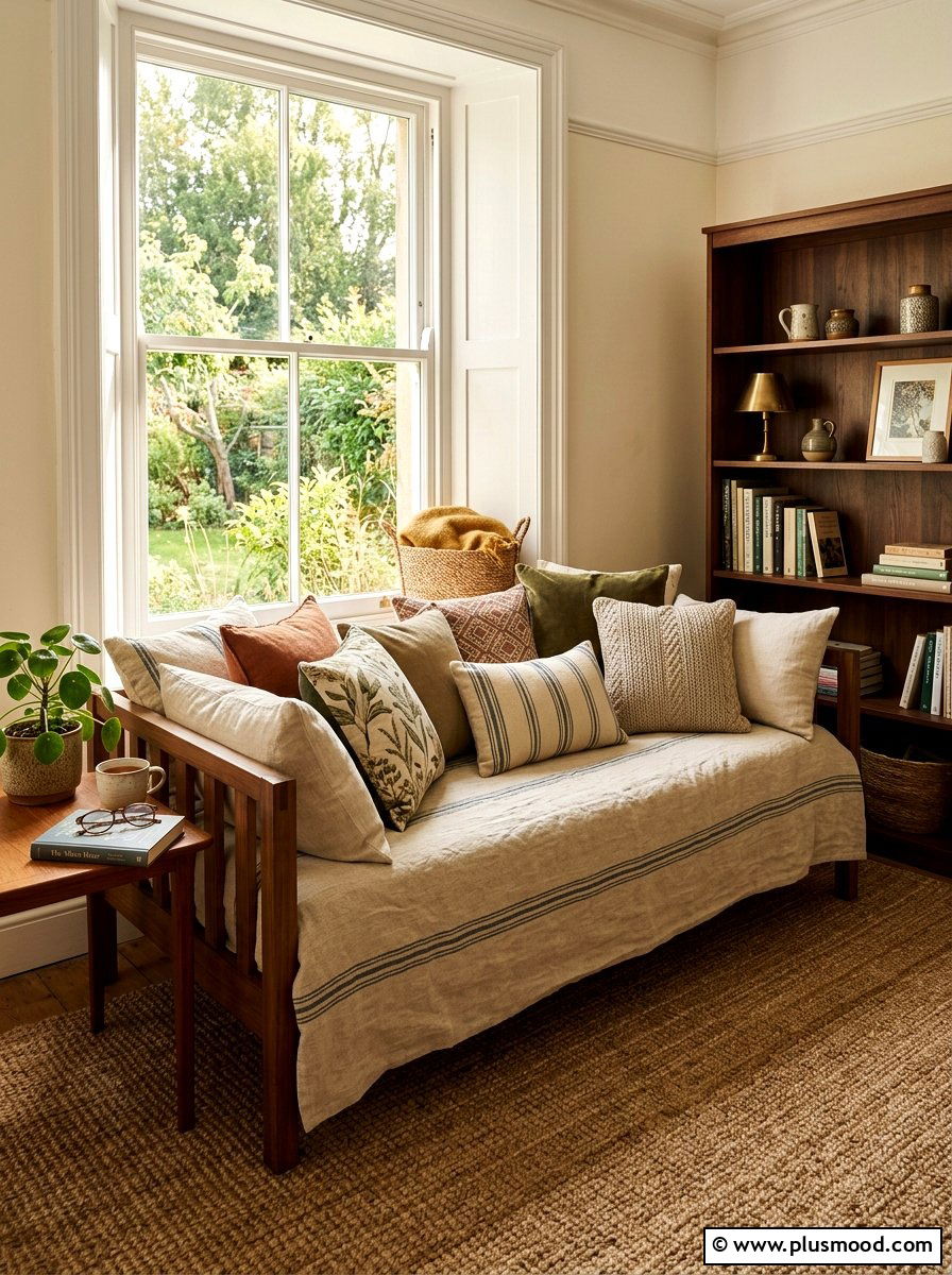 Linen Daybed Cover - 25 summer linen decor ideas