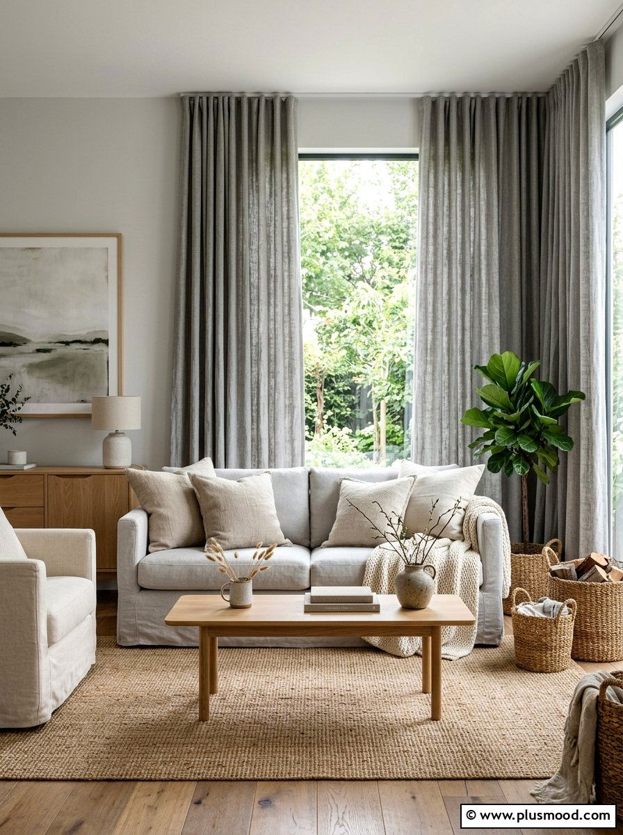 Linen Decor For Gray Living Room - 25 summer decor ideas for gray living room