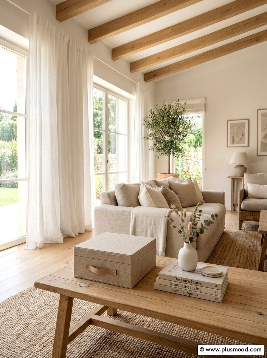 Linen Fabric Textures - 25 summer end table decor ideas